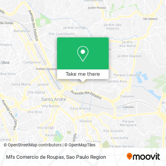 Mapa Mfs Comercio de Roupas