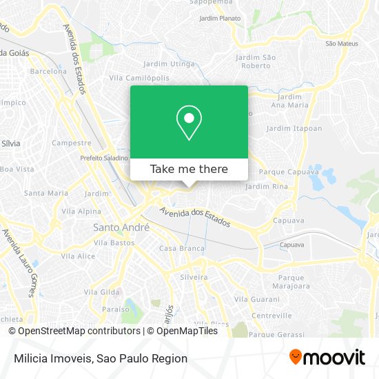 Milicia Imoveis map