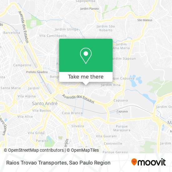 Raios Trovao Transportes map