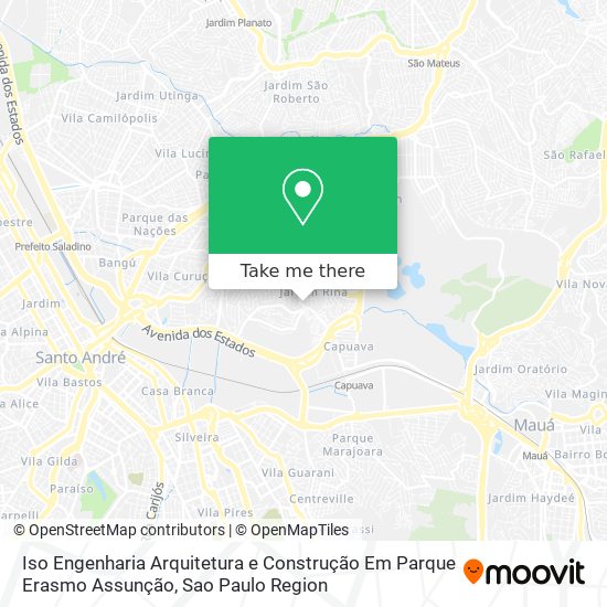 Iso Engenharia Arquitetura e Construção Em Parque Erasmo Assunção map