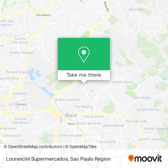 Lourencini Supermercados map