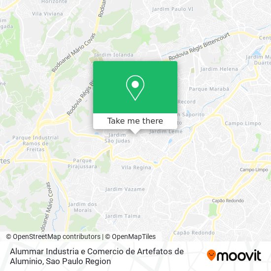 Alummar Industria e Comercio de Artefatos de Aluminio map