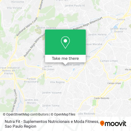 Nutra Fit - Suplementos Nutricionais e Moda Fitness map
