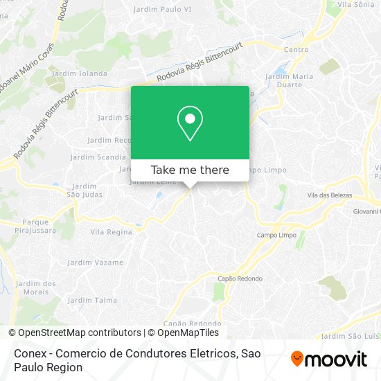 Conex - Comercio de Condutores Eletricos map