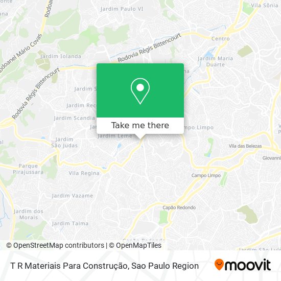 T R Materiais Para Construção map