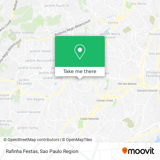 Rafinha Festas map