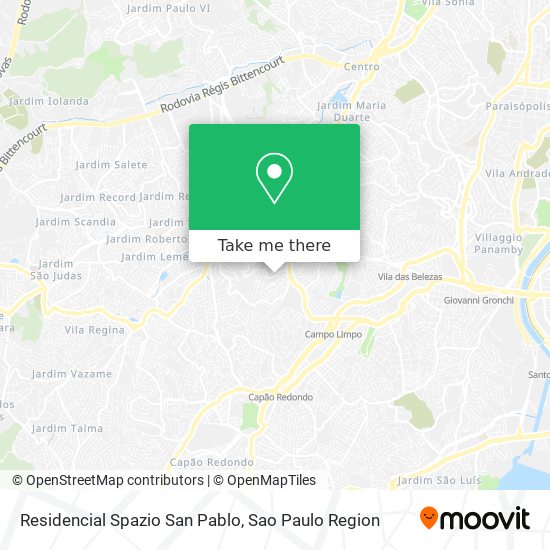 Residencial Spazio San Pablo map