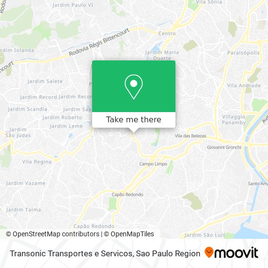 Transonic Transportes e Servicos map