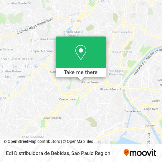 Edi Distribuidora de Bebidas map