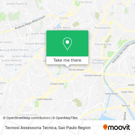 Mapa Tecnosi Assessoria Tecnica