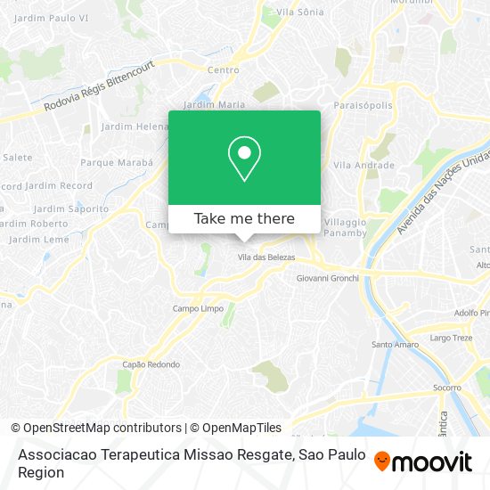 Associacao Terapeutica Missao Resgate map