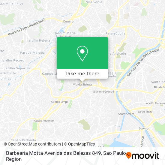 Barbearia Motta-Avenida das Belezas 849 map