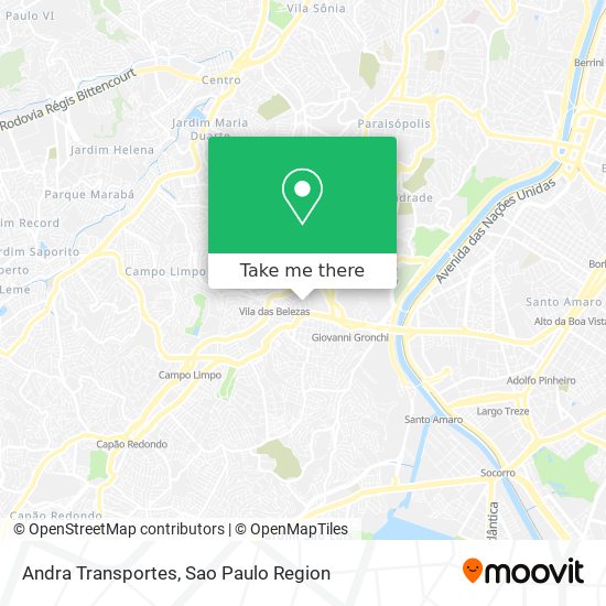 Andra Transportes map