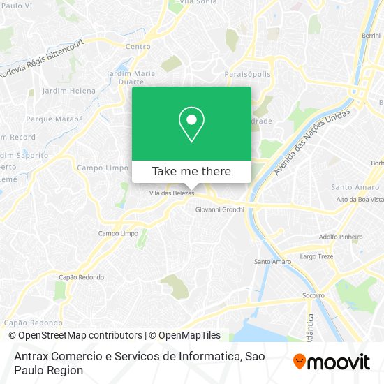 Antrax Comercio e Servicos de Informatica map