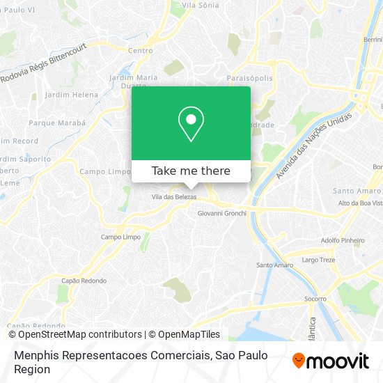 Mapa Menphis Representacoes Comerciais