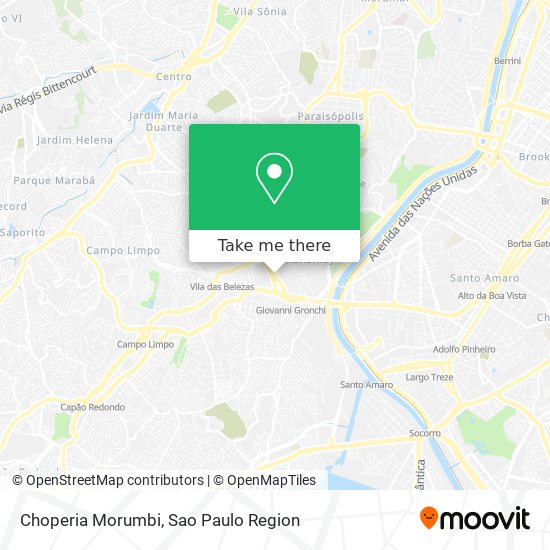 Choperia Morumbi map