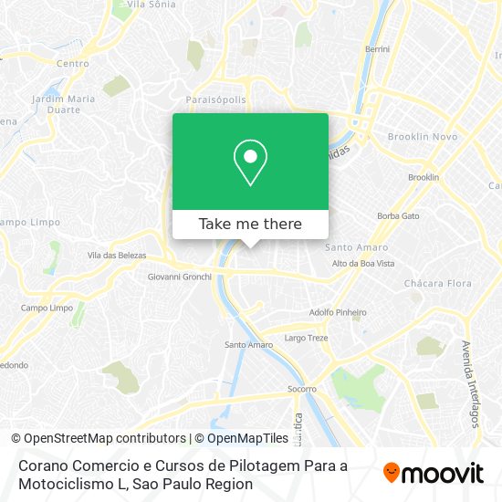 Corano Comercio e Cursos de Pilotagem Para a Motociclismo L map