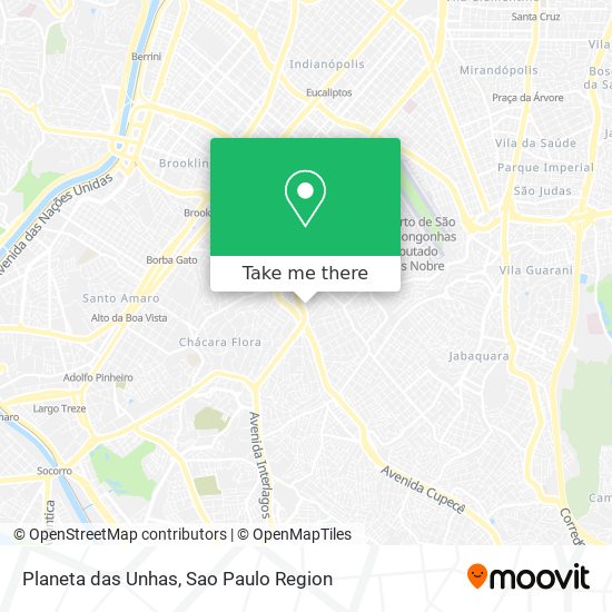 Planeta das Unhas map