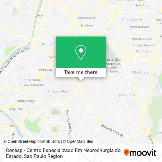 Cenesp - Centro Especializado Em Neurocirurgia do Estado map