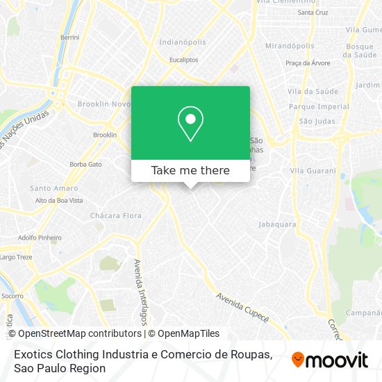 Mapa Exotics Clothing Industria e Comercio de Roupas