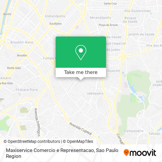 Maxiservice Comercio e Representacao map