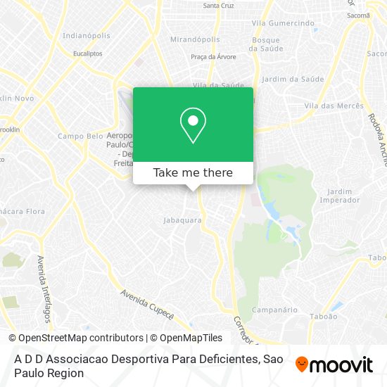 A D D Associacao Desportiva Para Deficientes map