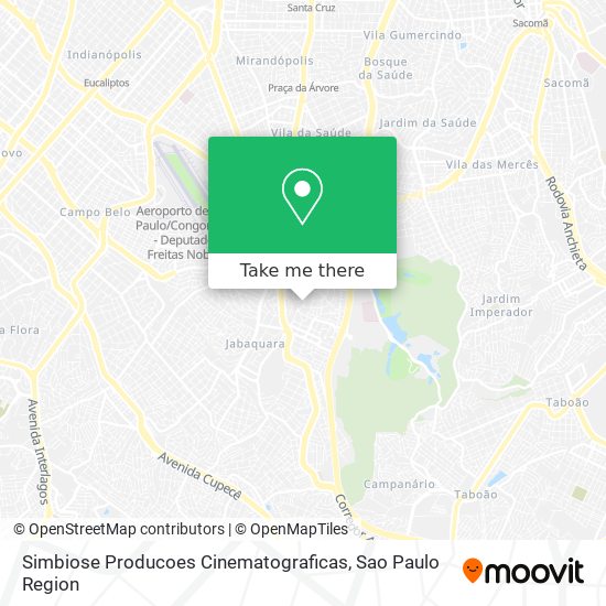 Mapa Simbiose Producoes Cinematograficas