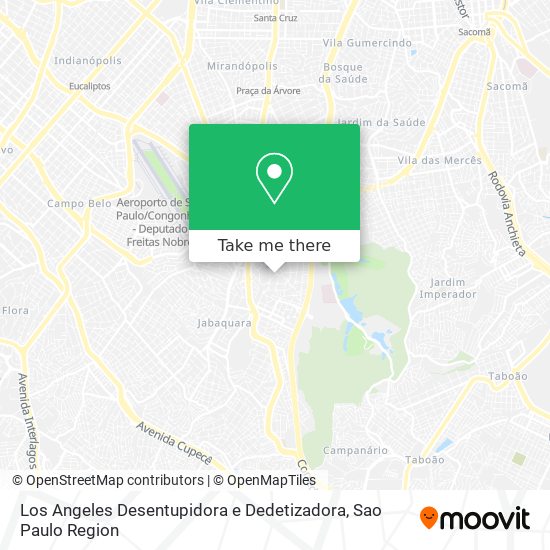 Mapa Los Angeles Desentupidora e Dedetizadora