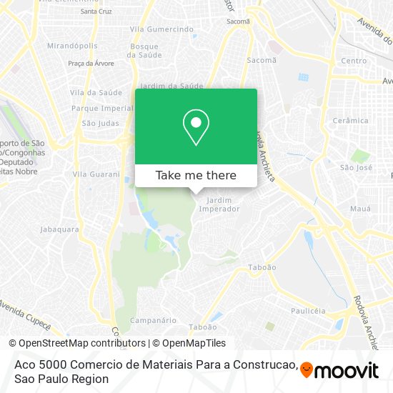 Aco 5000 Comercio de Materiais Para a Construcao map