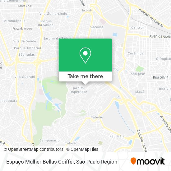 Espaço Mulher Bellas Coiffer map