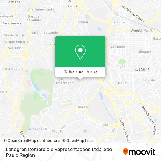 Landgren Comércio e Representações Ltda map