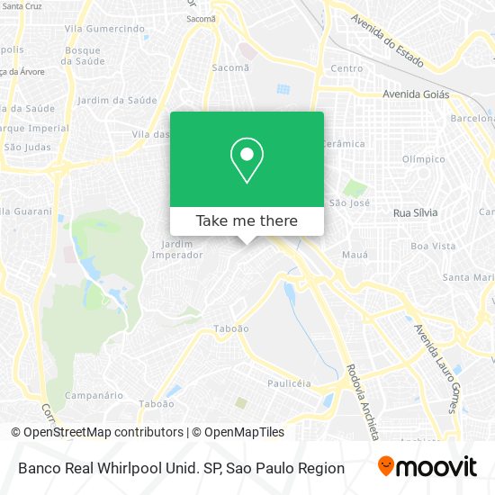 Banco Real Whirlpool Unid. SP map