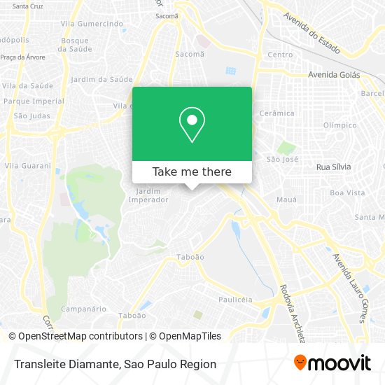 Mapa Transleite Diamante