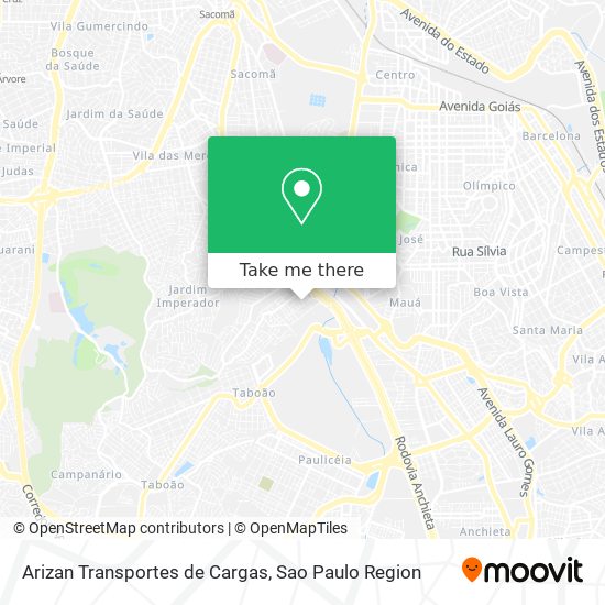Arizan Transportes de Cargas map