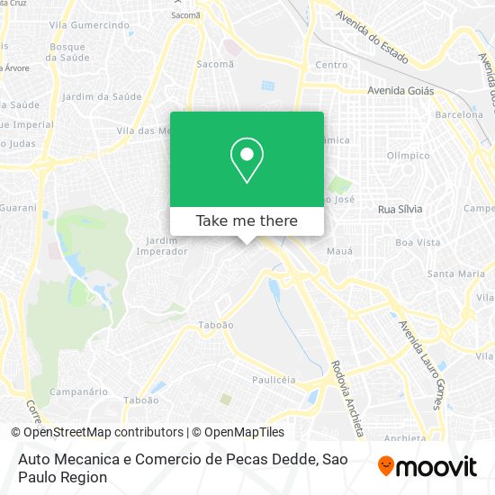 Mapa Auto Mecanica e Comercio de Pecas Dedde