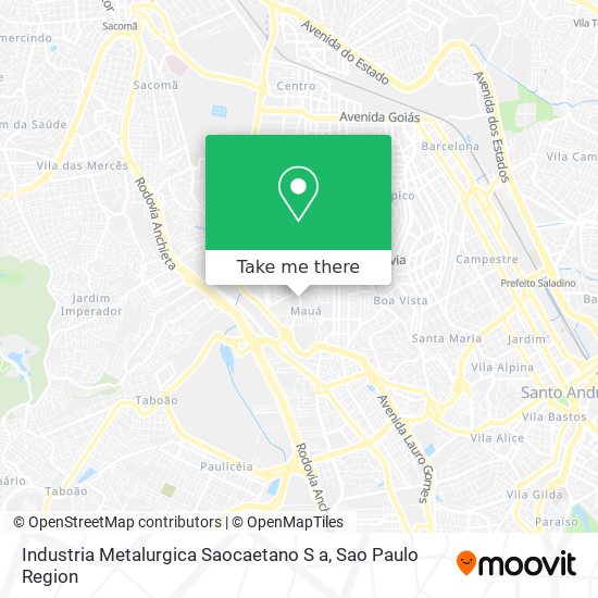 Mapa Industria Metalurgica Saocaetano S a