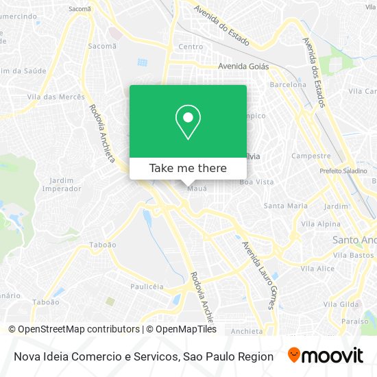 Nova Ideia Comercio e Servicos map