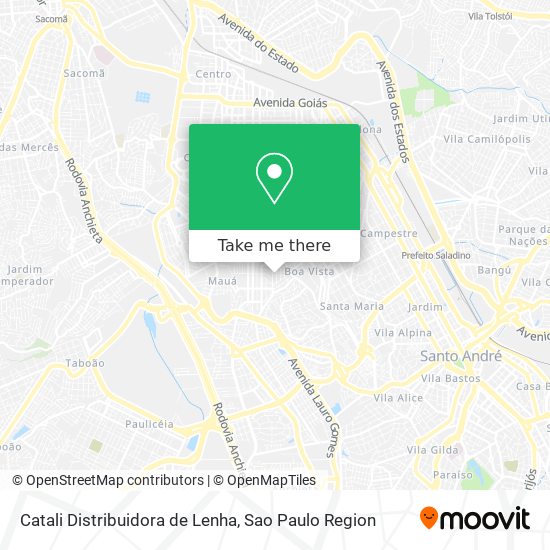 Catali Distribuidora de Lenha map