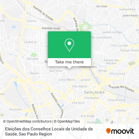 Eleições dos Conselhos Locais de Unidade de Saúde map