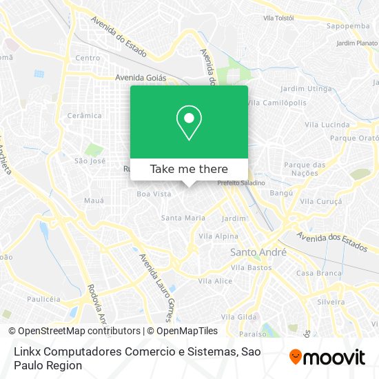 Mapa Linkx Computadores Comercio e Sistemas