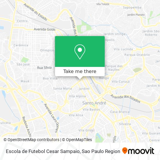 Mapa Escola de Futebol Cesar Sampaio