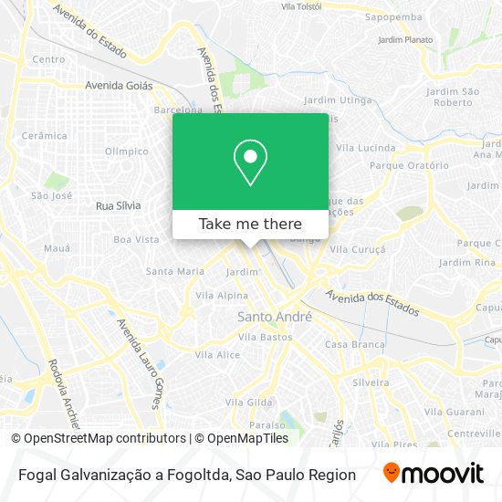 Fogal Galvanização a Fogoltda map