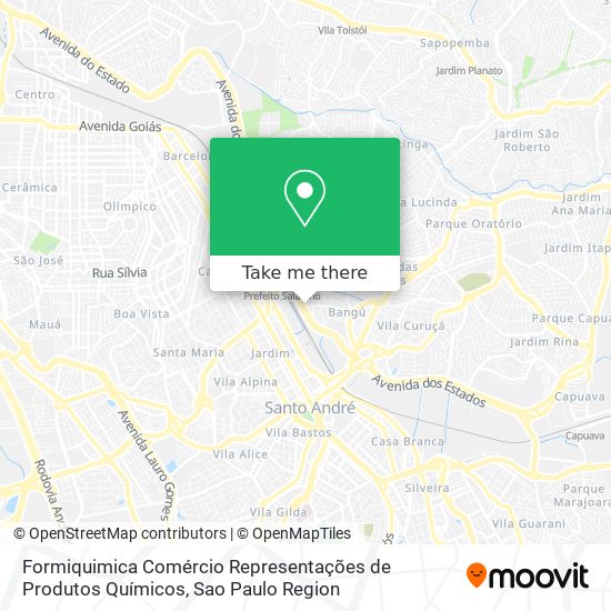 Mapa Formiquimica Comércio Representações de Produtos Químicos