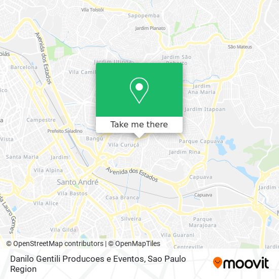 Mapa Danilo Gentili Producoes e Eventos