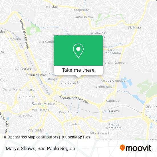 Mary's Shows map