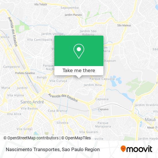 Nascimento Transportes map