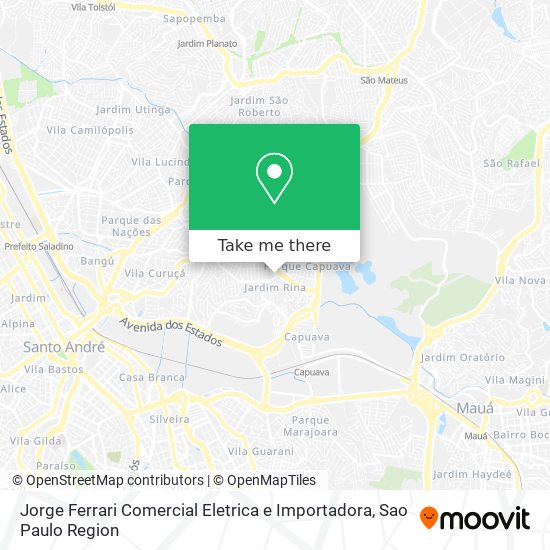 Jorge Ferrari Comercial Eletrica e Importadora map