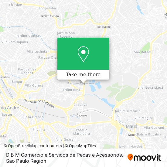 D B M Comercio e Servicos de Pecas e Acessorios map