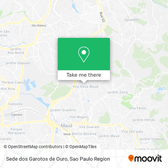 Sede dos Garotos de Ouro map