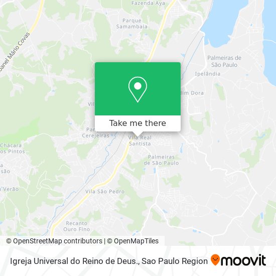 Igreja Universal do Reino de Deus. map